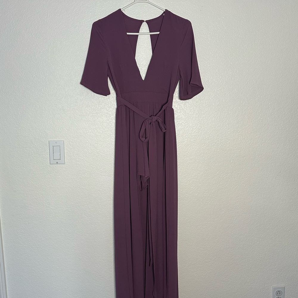 Elegant Purple Women's Dress romper style